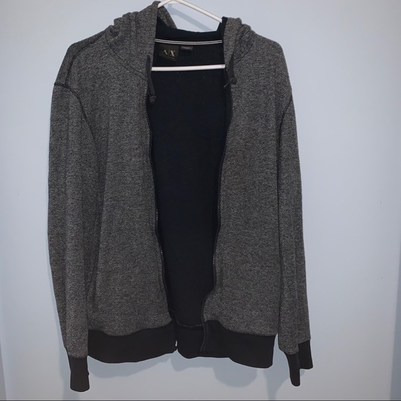 Armani Exchange Grey Hoodie M Size - Picture 1 of 5